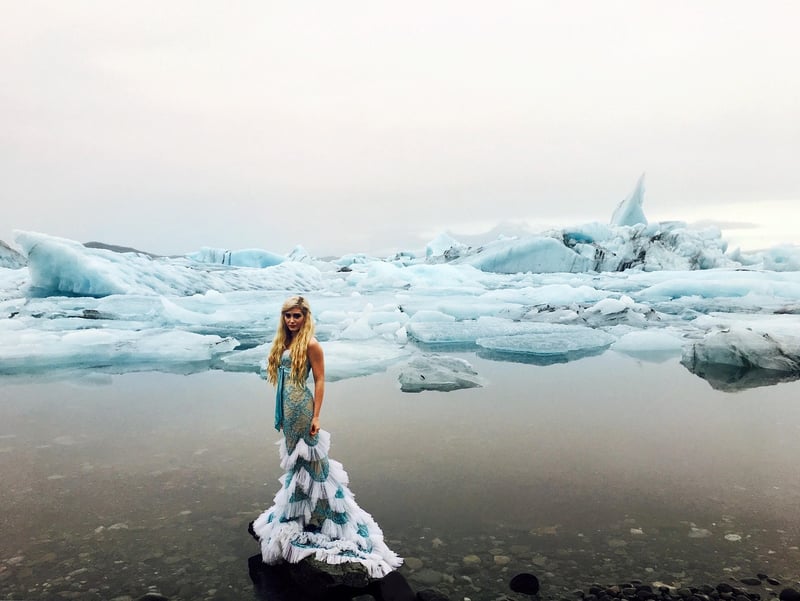 Mermaid in a lagoon